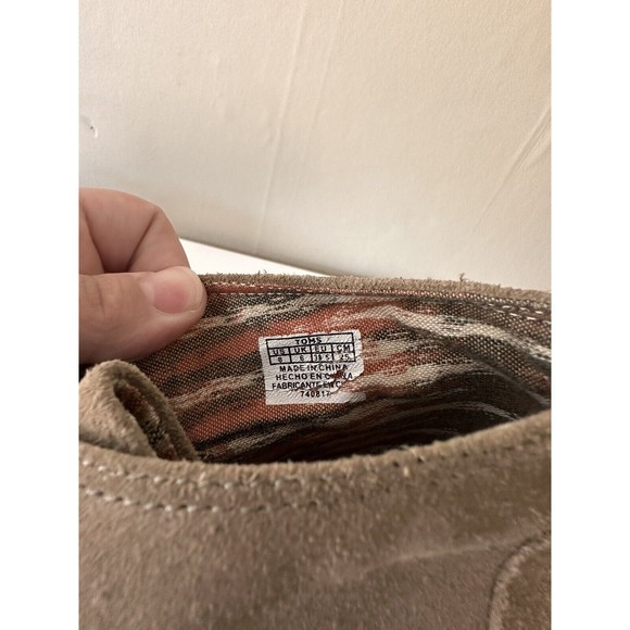 Toms Womens Desert Wedge Bootie Taupe Size 8 Lace Up Casual Heel Neutral Boho - Picture 8 of 8